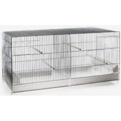 Cage Domus Molinari Métal 2 Compartiments 120x40x45cm