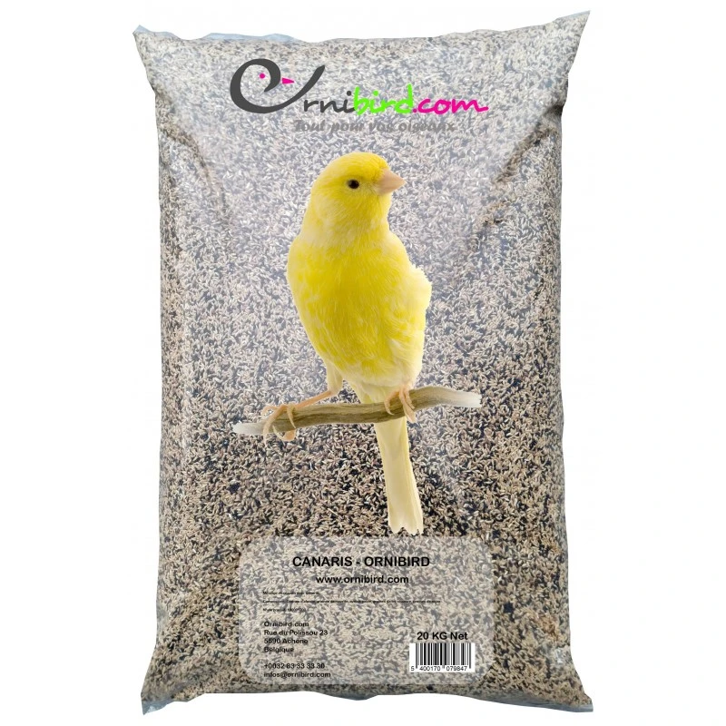 Canaris - Ornibird, Mélange Pour Canaris 20kg 1 Canaris - Ornibird, Mélange Pour Canaris 20kg