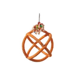 Jouets Pour Oiseaux Boule De Corde M/Orange